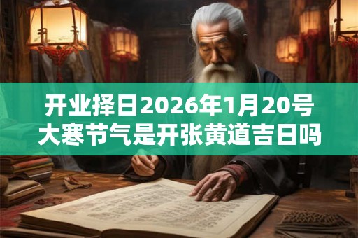 开业择日2026年1月20号大寒节气是开张黄道吉日吗 开业择日2026年1月20号大寒节气是开张黄道吉日吗