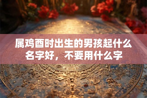 属鸡酉时出生的男孩起什么名字好,不要用什么字 属鸡酉时出生的男孩起什么名字好,不要用什么字