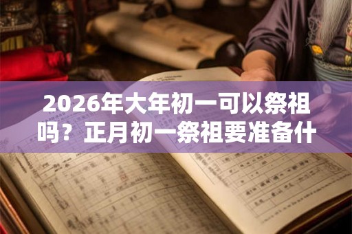 2026年大年初一可以祭祖吗？正月初一祭祖要准备什么？