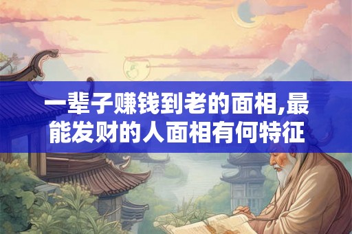 一辈子赚钱到老的面相,最能发财的人面相有何特征
