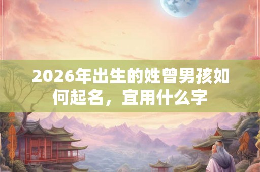 2026年出生的姓曾男孩如何起名，宜用什么字
