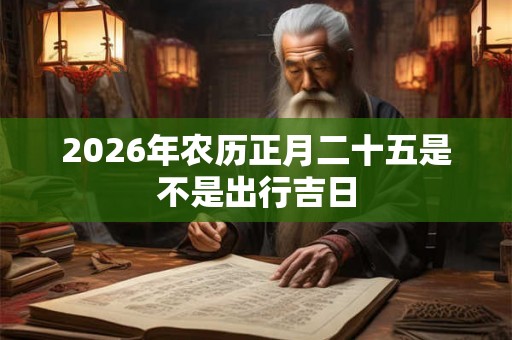 2026年农历正月二十五是不是出行吉日 2026年农历正月二十五是不是出行吉日