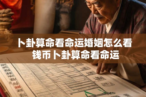 卜卦算命看命运婚姻怎么看  钱币卜卦算命看命运