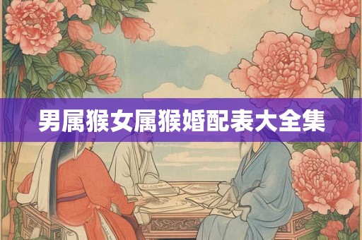 男属猴女属猴婚配表大全集 男属猴女属猴婚配表大全集