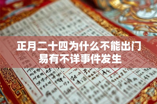 正月二十四为什么不能出门 易有不详事件发生 正月二十四为什么不能出门 易有不详事件发生
