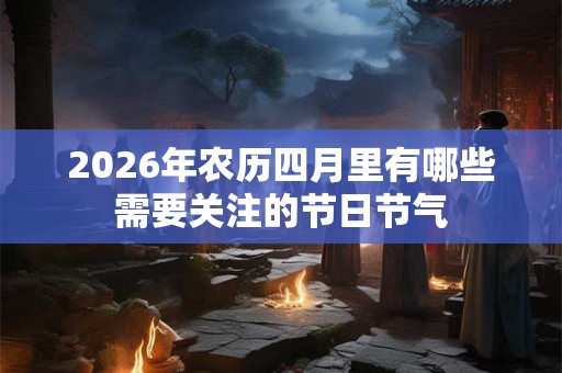 2026年农历四月里有哪些需要关注的节日节气