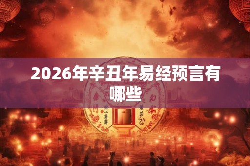 2026年辛丑年易经预言有哪些