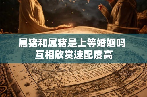 属猪和属猪是上等婚姻吗 互相欣赏速配度高