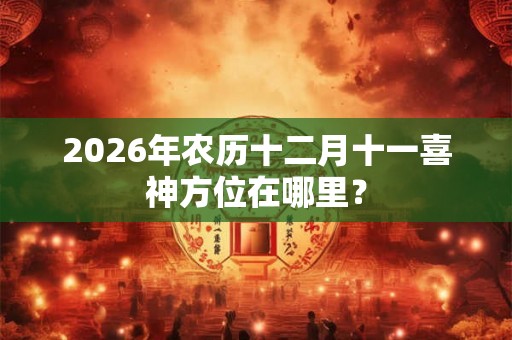 2026年农历十二月十一喜神方位在哪里？
