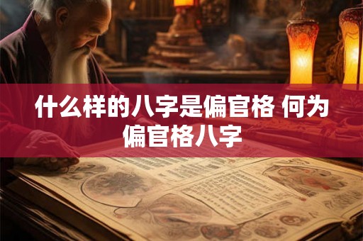 什么样的八字是偏官格 何为偏官格八字