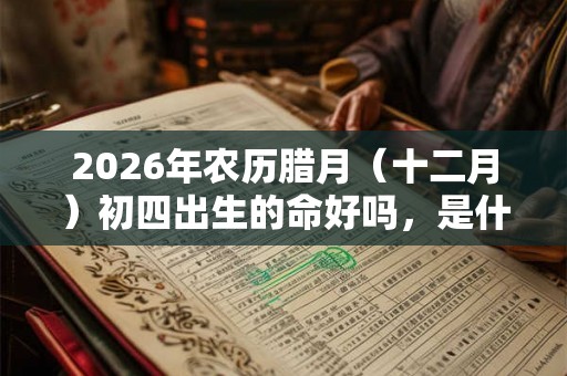 2026年农历腊月（十二月）初四出生的命好吗，是什么星座？