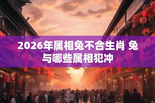 2026年属相兔不合生肖 兔与哪些属相犯冲 2026年属相兔不合生肖 兔与哪些属相犯冲