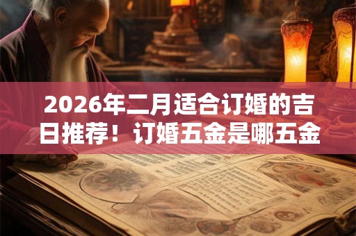 2026年二月适合订婚的吉日推荐！订婚五金是哪五金