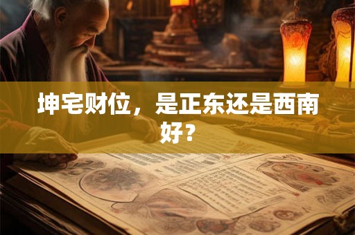 坤宅财位，是正东还是西南好？