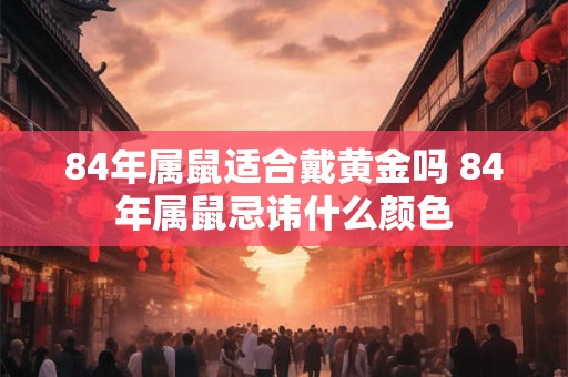 84年属鼠适合戴黄金吗 84年属鼠忌讳什么颜色