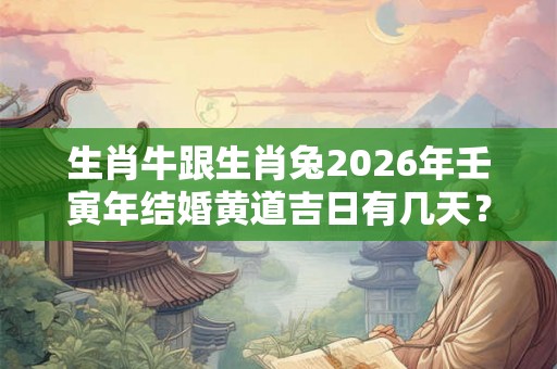 生肖牛跟生肖兔2026年壬寅年结婚黄道吉日有几天？