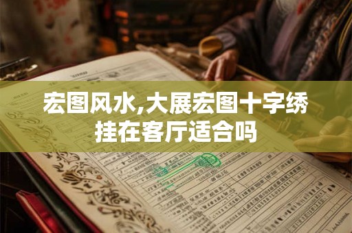 宏图风水,大展宏图十字绣挂在客厅适合吗