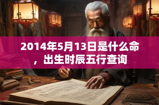 2014年5月13日是什么命，出生时辰五行查询