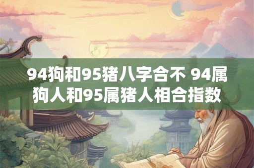 94狗和95猪八字合不 94属狗人和95属猪人相合指数