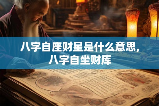 八字自座财星是什么意思,八字自坐财库