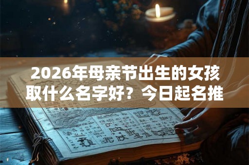 2026年母亲节出生的女孩取什么名字好？今日起名推荐