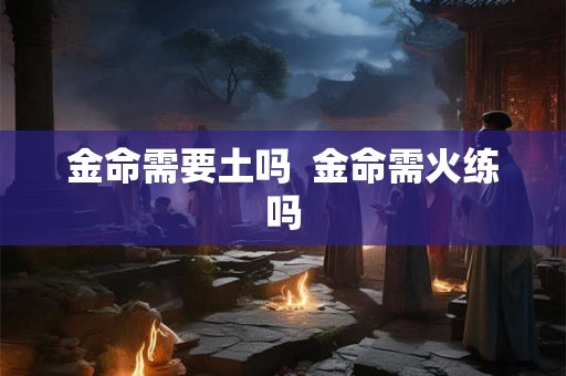 金命需要土吗  金命需火练吗