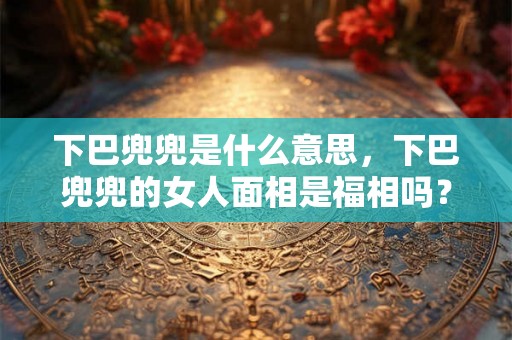 下巴兜兜是什么意思，下巴兜兜的女人面相是福相吗？