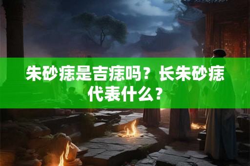 朱砂痣是吉痣吗？长朱砂痣代表什么？