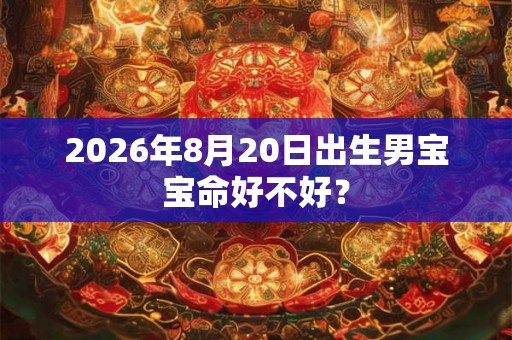 2026年8月20日出生男宝宝命好不好？