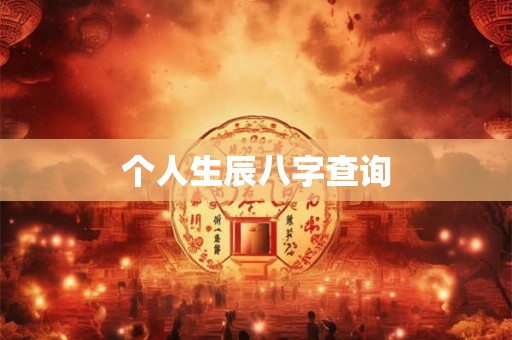 个人生辰八字查询