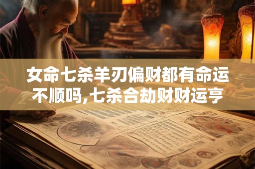 女命七杀羊刃偏财都有命运不顺吗,七杀合劫财财运亨通