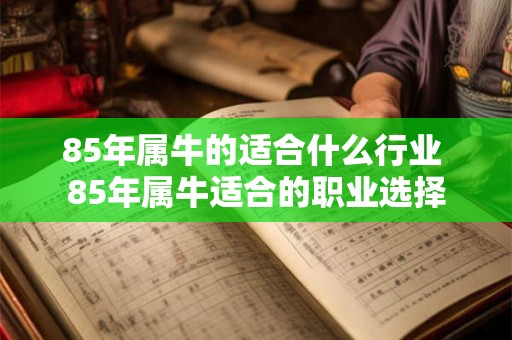 85年属牛的适合什么行业 85年属牛适合的职业选择