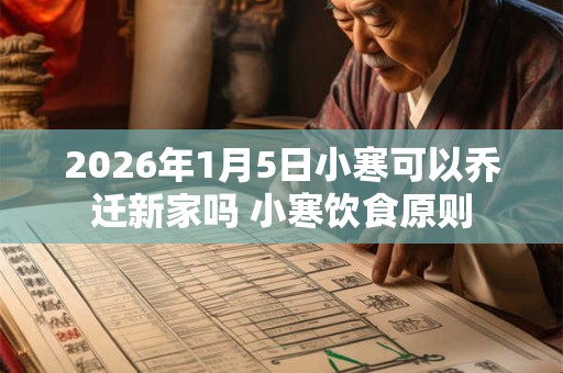 2026年1月5日小寒可以乔迁新家吗 小寒饮食原则