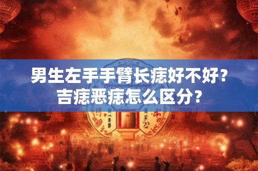 男生左手手臂长痣好不好？吉痣恶痣怎么区分？