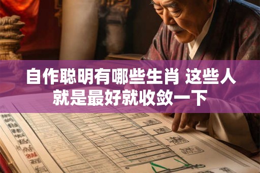 自作聪明有哪些生肖 这些人就是最好就收敛一下