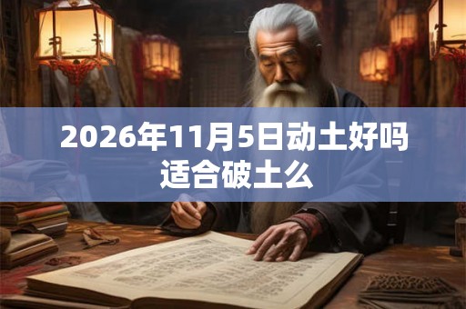 2026年11月5日动土好吗 适合破土么