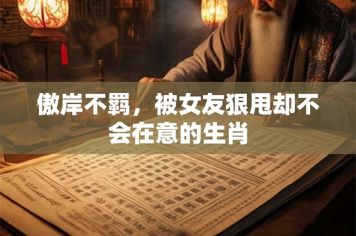 傲岸不羁，被女友狠甩却不会在意的生肖