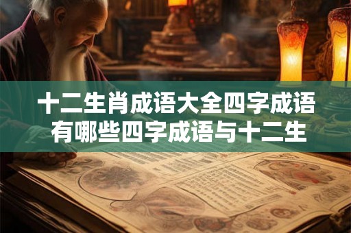 十二生肖成语大全四字成语 有哪些四字成语与十二生肖相关
