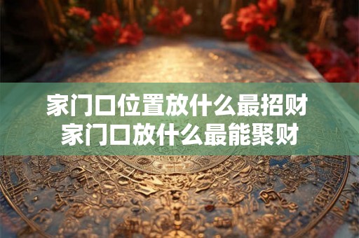 家门口位置放什么最招财 家门口放什么最能聚财