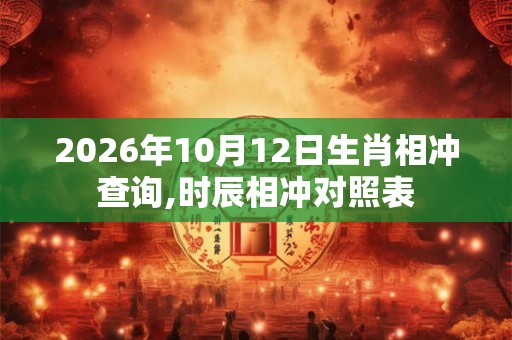 2026年10月12日生肖相冲查询,时辰相冲对照表 2026年10月12日生肖相冲查询,时辰相冲对照表