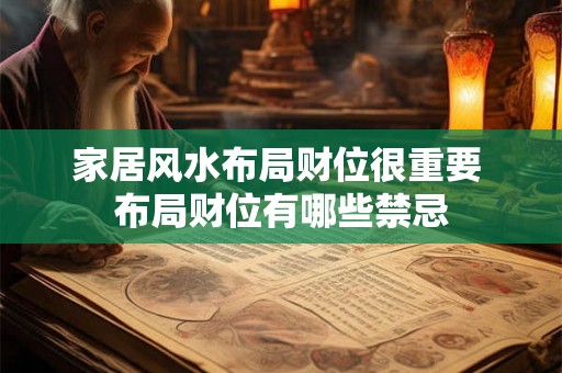 家居风水布局财位很重要 布局财位有哪些禁忌 家居风水布局财位很重要 布局财位有哪些禁忌