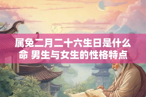 属兔二月二十六生日是什么命 男生与女生的性格特点 属兔二月二十六生日是什么命 男生与女生的性格特点