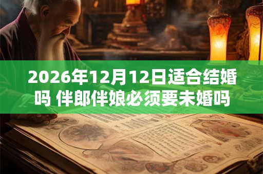 2026年12月12日适合结婚吗 伴郎伴娘必须要未婚吗