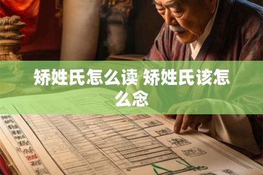 矫姓氏怎么读 矫姓氏该怎么念