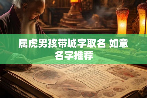 属虎男孩带城字取名 如意名字推荐