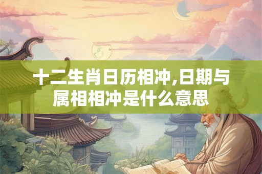 十二生肖日历相冲,日期与属相相冲是什么意思 十二生肖日历相冲,日期与属相相冲是什么意思