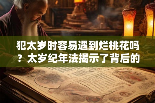 犯太岁时容易遇到烂桃花吗?太岁纪年法揭示了背后的原理 犯太岁时容易遇到烂桃花吗?太岁纪年法揭示了背后的原理