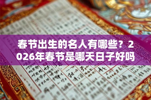 春节出生的名人有哪些？2026年春节是哪天日子好吗？