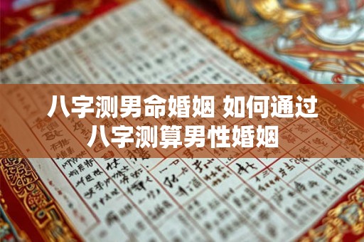 八字测男命婚姻 如何通过八字测算男性婚姻