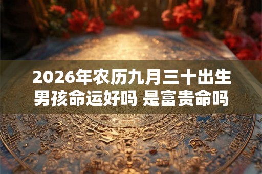 2026年农历九月三十出生男孩命运好吗 是富贵命吗